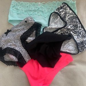 5 Pink/VS/Aerie with tags underwear